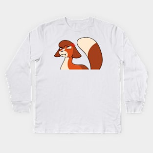 Angry Squirrelpaw Kids Long Sleeve T-Shirt